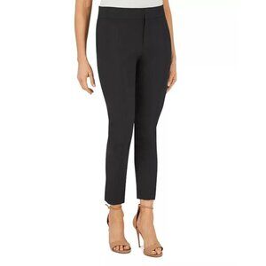 Foxcroft Sz 10 Black Pants Stretch Slim-Fit Nylon Spandex Adjustable Waist